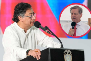 En la imagen el presidente Gustavo Petro; a la derecha, Octavio Tejeiro, presidente de la Corte Suprema de Justicia / Fotos: Andrea Puentes (Presidencia) y Corte Suprema de Justicia.