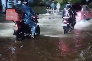 Inundaciones en casco urbano del centro poblado Pueblo Sánchez, El Dorado / Foto: Cortesía.