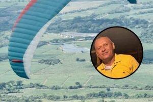 Parapentista, Luis Adriano Sanabria / Foto: Cortesía.