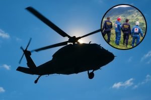 Rescate aéreo de socorrista de la Cruz Roja en Acacías, Meta / Foto: Cortesía