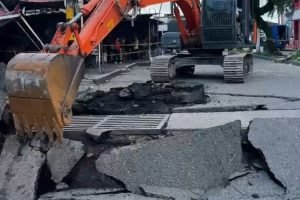 Inician labores de reconstrucción del puente en el sector Villa Julia / Foto: Alcaldía Villavicencio.