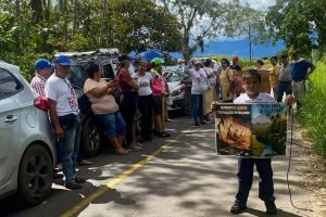 Protesta de comunidad de Restrepo, Meta / Foto: Cortesía.