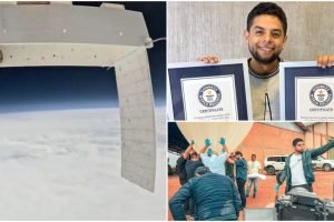 Record Guinnes por lanzamiento de un globo sonda con semillas / Foto: Cortesía.